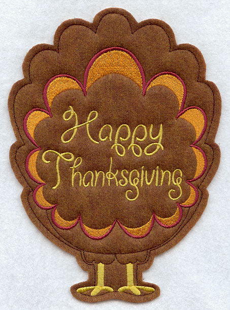 Tom Turkey - Back (Crafty Cut Applique)