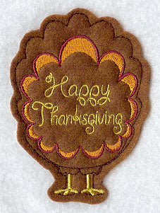 Tom Turkey - Back (Crafty Cut Applique)