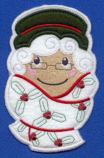 Mrs. Claus Silverware Holder (In-the-Hoop)