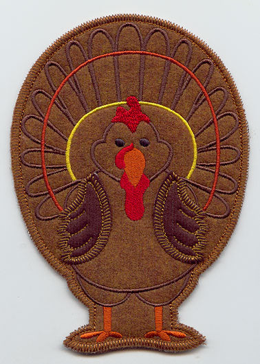 Turkey Silverware Holder (In-the-Hoop)