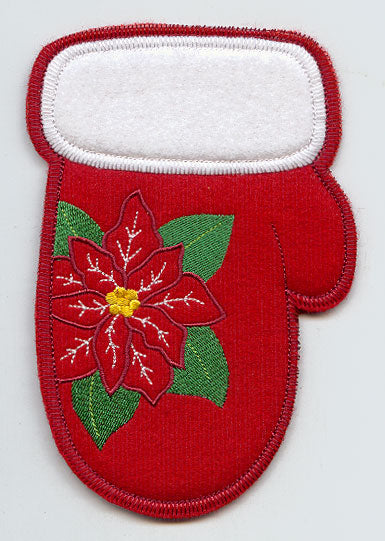 Holiday Mitten Silverware Holder (In-the-Hoop)