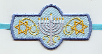 Light the Menorah Napkin Ring (In-the-Hoop)