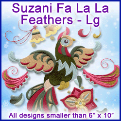 A Suzani Fa La La Feathers Design Pack