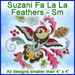 A Suzani Fa La La Feathers Design Pack
