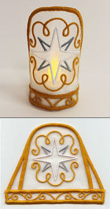 Star Tea Light Wrap (In-the-Hoop)