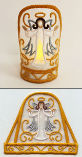 Angel in Halo Tea Light Wrap (In-the-Hoop)