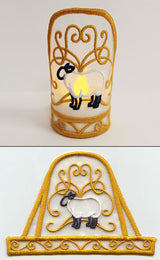 Sheep Tea Light Wrap (In-the-Hoop)