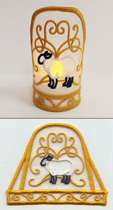 Sheep Tea Light Wrap (In-the-Hoop)