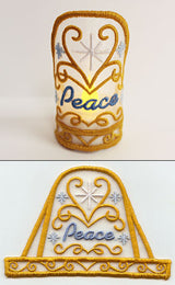 Peace Tea Light Wrap (In-the-Hoop)