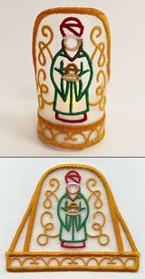 Wise Man 2 Tea Light Wrap (In-the-Hoop)