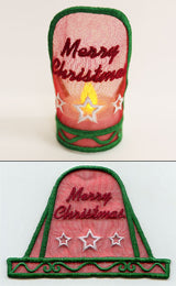 Merry Christmas Tea Light Wrap (In-the-Hoop)