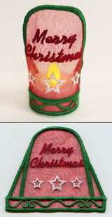 Merry Christmas Tea Light Wrap (In-the-Hoop)