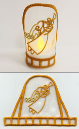 Art Nouveau Angel 2 Tea Light Wrap (In-the-Hoop)