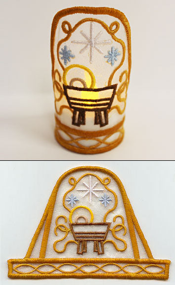 Baby Jesus Tea Light Wrap (In-the-Hoop)