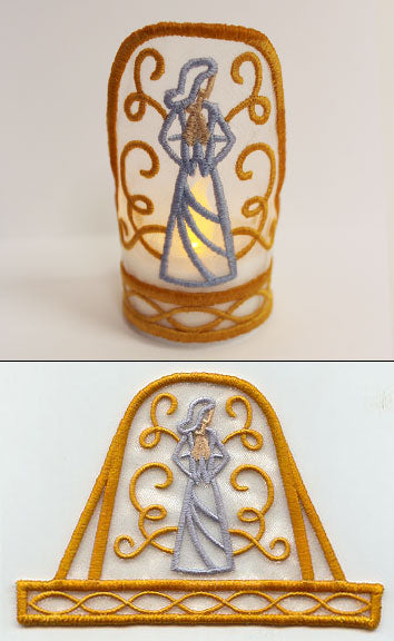 Mary Tea Light Wrap (In-the-Hoop)