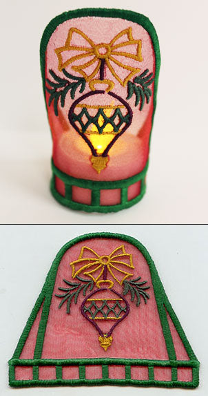 Trimming the Tree Tea Light Wrap (In-the-Hoop)