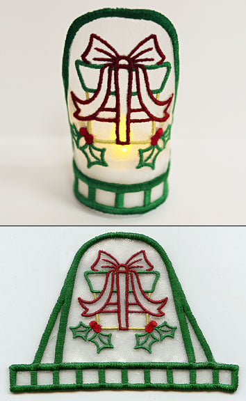 Christmas Gift Tea Light Wrap (In-the-Hoop)