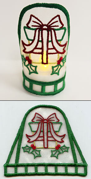 Christmas Gift Tea Light Wrap (In-the-Hoop)