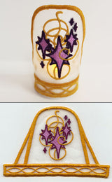 Art Nouveau Shining Stars Tea Light Wrap (In-the-Hoop)