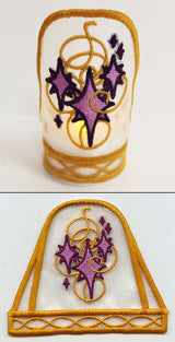 Art Nouveau Shining Stars Tea Light Wrap (In-the-Hoop)