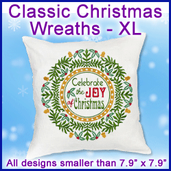 A Classic Christmas Wreaths Design Pack