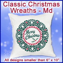 A Classic Christmas Wreaths Design Pack