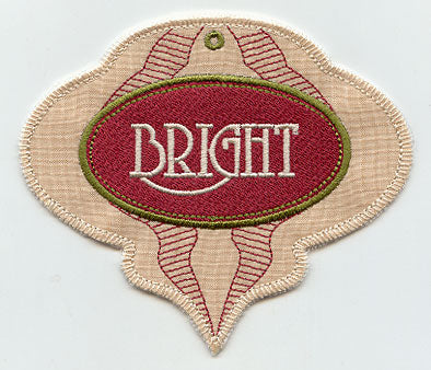 Bright Ornament Gift Tag (In-the-Hoop)
