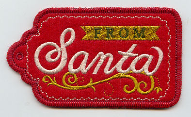 From Santa Gift Tag (In-the-Hoop)