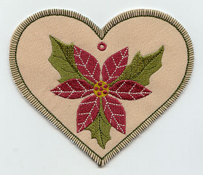 Poinsettia Gift Tag (In-the-Hoop)