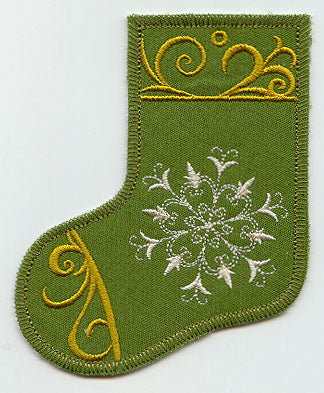 Snowflake & Stocking Gift Tag (In-the-Hoop)
