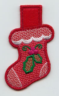 Christmas Stocking Clothespin Cozy (In-the-Hoop)