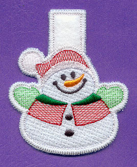 Snowman Clothespin Cozy (In-the-Hoop)