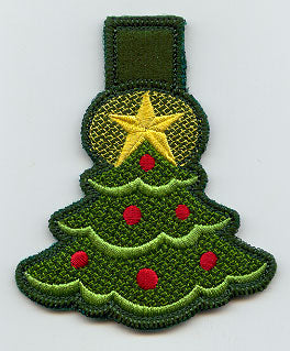 Christmas Tree Clothespin Cozy (In-the-Hoop)
