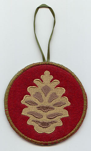 Northwoods Pine Cone Ornament (In-the-Hoop)