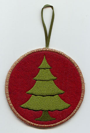 Northwoods Christmas Tree Ornament (In-the-Hoop)