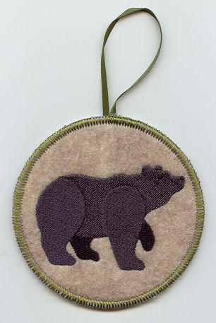 Northwoods Bear Ornament (In-the-Hoop)