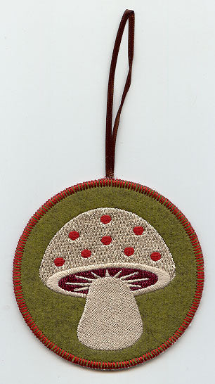 Northwoods Mushroom Ornament (In-the-Hoop)