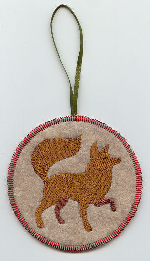 Northwoods Fox Ornament (In-the-Hoop)