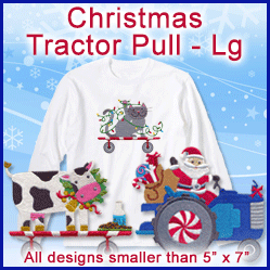 A Christmas Tractor Pull Design Pack