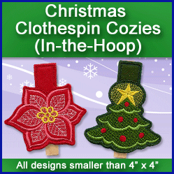 A Christmas Clothespin Cozies Design Pack