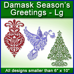 A Damask Season's Greetings Design Pack