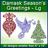 A Damask Season's Greetings Design Pack