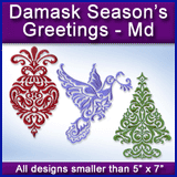 A Damask Season's Greetings Design Pack