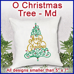 A O Christmas Tree Design Pack