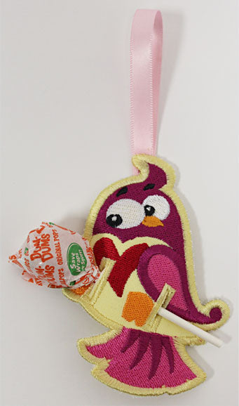 Valentine's Lollipop Holder - Lovebird (In-the-Hoop)