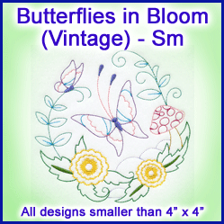 A Butterflies in Bloom (Vintage) Design Pack