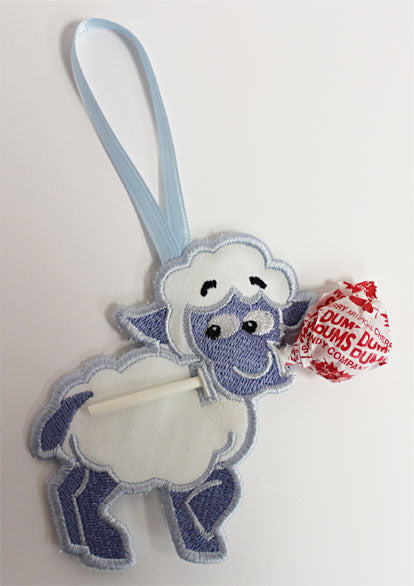 Lamb Lollipop Holder (In-the-Hoop)