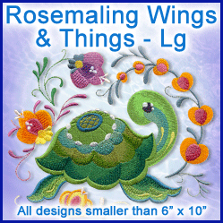 A Rosemaling Wings & Things Design Pack