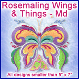 A Rosemaling Wings & Things Design Pack