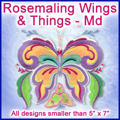 A Rosemaling Wings & Things Design Pack
